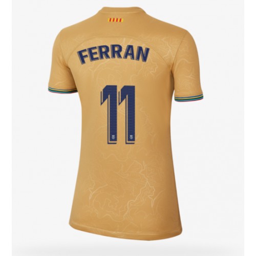 Fotbalové Dres Barcelona Ferran Torres #11 Dámské Venkovní 2022-23 Krátký Rukáv